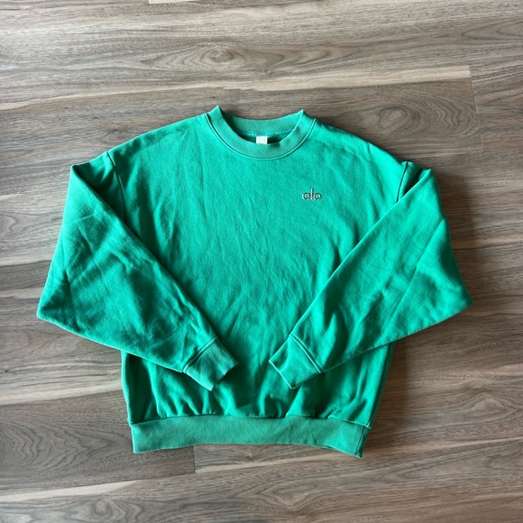 Alo Yoga Accolade Green Sweatshirt - Picture 4 of 6